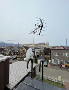 2022年4月 旭川市
ケーブルTVを辞めタラップへ新規設置
